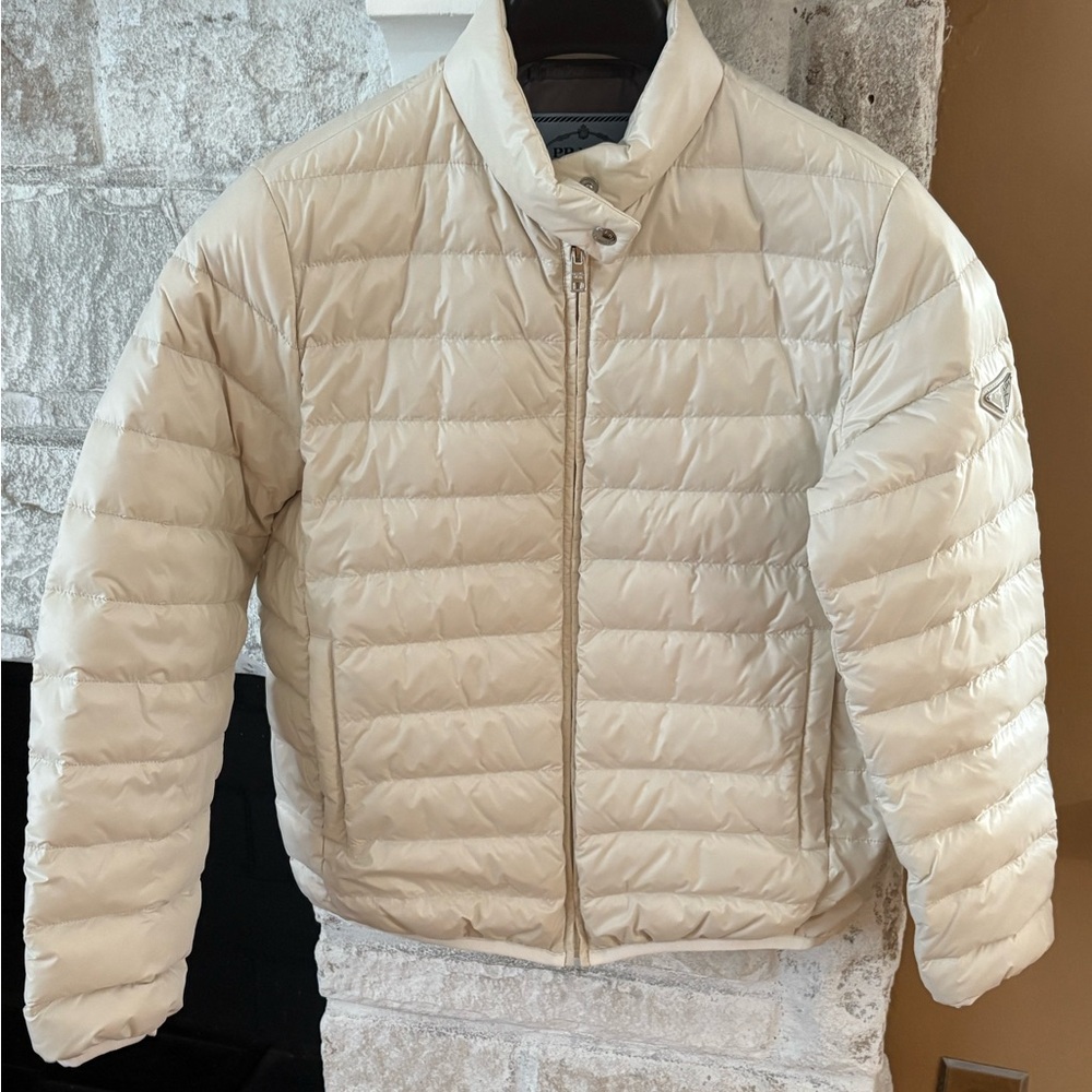 Prada cream  Puffer Jacket